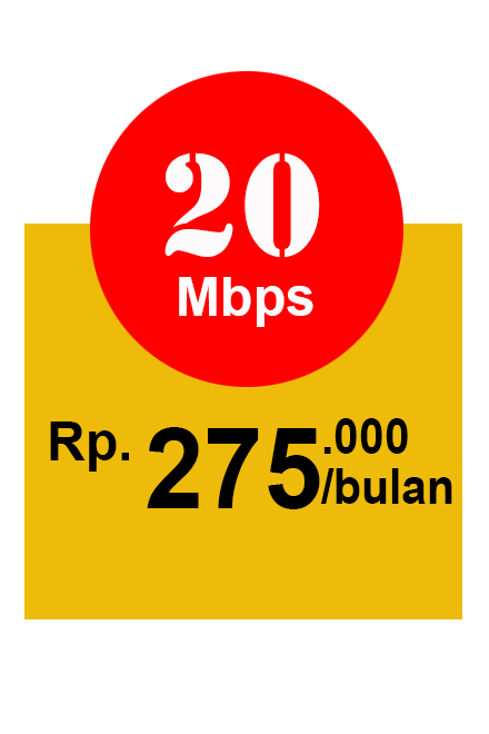 Internet Retail Home 20 mbps
